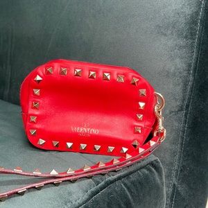 Valentino garavani studded red mini bag